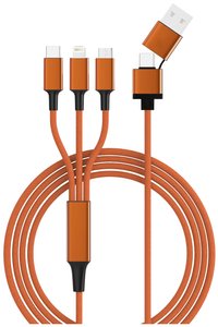 Kabel do ładowania USB Smrter Hydra ULTRA 5in1, USB 2.0, Złącze męskie Lightning, Złącze męskie USB-A, Złącze męskie USB-C®, Złącze męskie USB Micro-B, 1.20 m