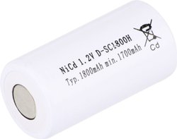 Akumulator specjalny Mexcel NS3000SCH, NiCd, 1800 mAh, 1.2 V, 1 szt.