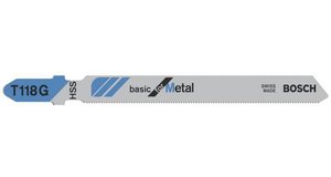 Brzeszczot do wyrzynarki T 118 G, Progressor for Metal, zestaw 3 szt. Bosch Accessories  2608631674 3 szt.
