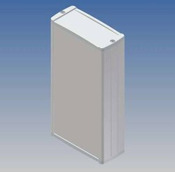 Etui aluminiowe TEKO ekstrudera z panelami ABS, wewnętrzne gniazda dla PCB, recesed area for a keypad membrane. Wkręty z rowkiem 180 x 86 x 37 mm biały RAL 9002/Light szary RAL 9018 Obudowa uniwersalna TEKO TEKAL 23.30, (D x S x W) 160 x 85.8 x 36.9 mm, a