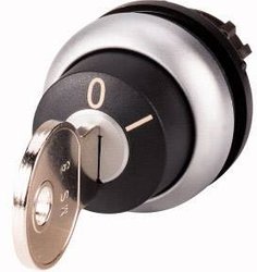 Przycisk kluczykowy Eaton M22-WRS-MS8 pierścień przedni z tworzywa sztucznego czarny   1 szt.