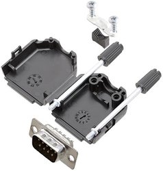 Zestaw listew męskich D-Sub TRU COMPONENTS TCDPPK09BKDMPK 7708820K, rzędy: 2, styki: 9, 180 °, 1 szt.