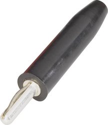 Wtyk lamelowy Złącze męskie proste Średnica pinu: 2 mm czarny Schnepp F 2000 1 szt.