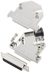 Zestaw listew żeńskich D-Sub TRU COMPONENTS TCD45NT25MDMSK 7708928, rzędy: 2, styki: 25, 45 °, 1 szt.