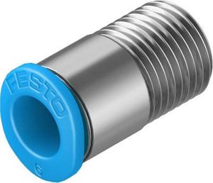 Łącznik prosty FESTO QSM-1/8-6-I    Średnica rury: 6 mm  Rozmiar gwintu: R1/8 1 szt.
