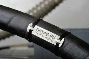 Tabliczka do oznaczania stabilizowana promieniami UV biała rolka 11x100 mm Znacznik HellermannTyton TTAGPU11X100WH-PUR-WH (125) 556-25021, 1 szt.
