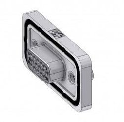 Złącze żeńskie D-Sub Deltron Connectors HD-DWM15SZ/2M85UN, rzędy: 3, styki: 15, 180 °, 1 szt.