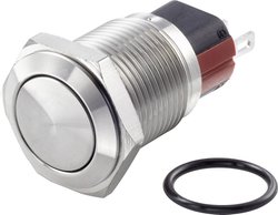 Przełącznik wciskany, wandaloodporny TRU COMPONENTS TC-GQ16-KF-11Z/J/S TC-7494716, 16 mm, 48 V/DC, 2 A, 1 szt.