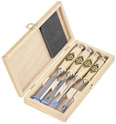 Zestaw dłut Kirschen 4-tlg. im Holzkasten 1190000, 1 zest.