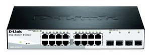 D-Link DGS-1210-20/E Managed Smart Switch (20 portów, w tym 16 portów 10/100/1000 Mbit/s i 4 porty SFP) D-Link DGS-1210-20/E Switch sieciowy RJ45/SFP  16 + 4 Porty 40 GBit/s