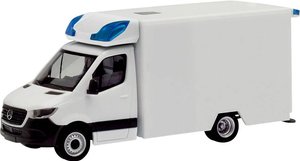 H0 Mercedes Benz Minikit Sprinter 18 Fahrtec RTW (nowe nadwozie), biały Model pojazdu uprzywilejowanego Herpa 013826 H0 Mercedes Benz