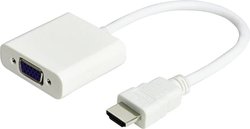 Przejściówka, adapter HDMI, VGA JJ JouJye 2240, [1x złącze męskie HDMI - 1x złącze żeńskie VGA], 16.00 cm