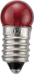 Żarówka Barthelme 643521, E10,0.7 W, Czerwony, 3.5 V
