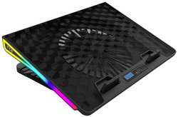 Chłodziarka do notebooka INCA INC-608GMS Panel kontrolny LCD, 13-18&quot, do sprzedaży detalicznej Podstawka pod notebooka z funkcją chłodzenia INCA INC-608GMS