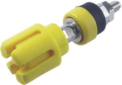 Gniazdo zaciskowe do zabudowy TP/6 Cliff CL159775, 30 A, żółte