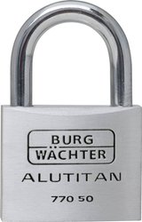 Kłódka Burg Wächter 36101 50.00 mm Zamykana na klucz   z zamkiem kluczykowym