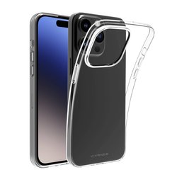 Vivanco SSCVVIPH15PT Futerał backcase Apple iPhone 15 Pro przeźroczysty Ładowarka indukcyjna, Bryzgoszczelna, Pyłoszczelna, Wodoodporny