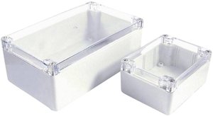 Obudowa instalacyjna Camdenboss, poliwęglan, szaro-biały (ral 7035), przejrzysty, (D x S x W) 115 x 65 x 40 mm, 1 szt.