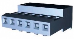 Listwa kołkowa, żeńska, standardowa TE Connectivity MTA-100 3-640442-7, wire-to-wire, piny: 7, 5 A, 1 szt.