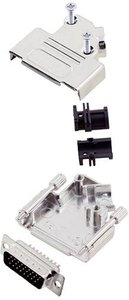 Zestaw listew męskich D-Sub TRU COMPONENTS TCD45ZK15HDP26K 7709004, rzędy: 3, styki: 26, 45 °, 1 szt.