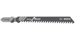 Brzeszczot do wyrzynarki T 111 C, Basic for Wood, Zestaw 5 szt. Bosch Accessories 2608630033 5 szt.