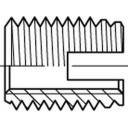 Wkładka gwintowana  159833 M6 14 mm  25 szt.