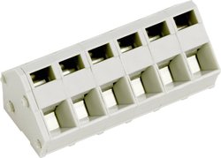 Zacisk sprężynowy PTR AK3000/4-5.0, 4 pin, RM 5,0 mm, 2,5 mm2, 24 A, 250 V, szary