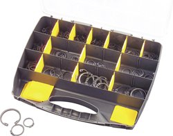 Zestaw pierścieni Segera 390 szt., DIN 471, DIN 472