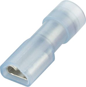 Konektor żeński, pełna izolacja PA, tuleja, 4.8x0.8 mm, 1.5-2.5 mm2, żółty