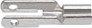 Konektor płaski męski Klauke 735  Szerokość pokrycia: 2.8 mm Grubość pokrycia: 0.8 mm 180 ° Bez izolacji metal 1 szt.