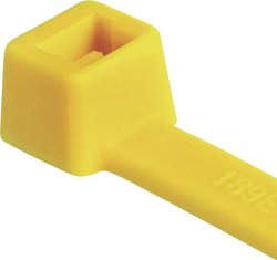 Opaska kablowa ząbkowana wewnątrz serii T T80R-N66-YE-C1 Kolor producenta: żółty HellermannTyton 116-08014 100 szt.