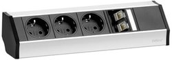 Listwa zasilająca EVOline EVOLINE® V-DOCK DATA SMALL 93600023, Złącze bezpieczne, Ilość gniazdek: 3