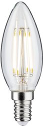 Filament 230V LED Świeca E14 470lm 4.8W 2700K Ściemnialny Przezroczysty Żarówka LED Paulmann 28684 E14 4.8 W 470 lm ciepła biel 1 szt.