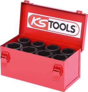 Zestaw nasadek udarowych sześciokątnych 3/4&quot,, długość 8 sztuk Zestaw kluczy nasadowych KS Tools 515.0510 515.0510