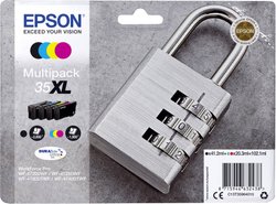 Epson atrament T3596, 35XL tusz oryginalny Combi-Pack Czarny, Cyjan, Magenta, Żółty C13T35964010