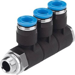 Rozdzielacz FESTO QSLV3-G1/8-6    Średnica rury: 6 mm   1 szt.