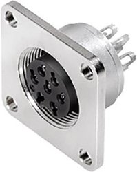 Gniazdo kołnierzowe M16 16-stykowe  Natężenie znamionowe=3 A  binder 09 0508 300 16 Zawartość: 1 szt.