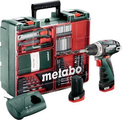 Wiertarko-wkrętarka akumulatorowa Metabo PowerMaxx BS 600080880 12 V 2 Ah zaw. 2 akumulatory, zaw. walizkę, zaw. akcesoria
