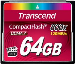 Karta pamięci CF Transcend TS64GCF800, 64 GB, 120 MB/s / 60 MB/s