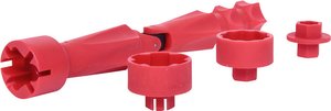 Zestaw kluczy montażowych do deski sedesowej, 4 szt Klucz montażowy KS Tools 1230035 1 szt.