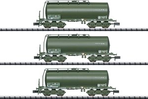 Wagon cysterna MiniTrix 18212 N zestaw 3 cystern USTC DB