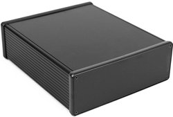 Obudowa uniwersalna Hammond Electronics 1455U2201BK, (D x S x W) 220 x 191 x 66 mm, aluminium, 1 szt.