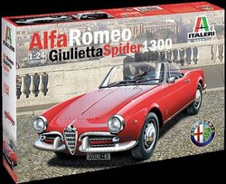 Zestawy samochodowe Italeri Alfa Romeo Giulietta Spider 1300 3653 1:24