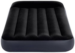 Intex 64146ND PODWÓJNA PODUSZKA NA PODUSZCE CLASSIC AIRBED W/FIBER-TECH RP (z pompą wewnętrzną 220-240V) czarny