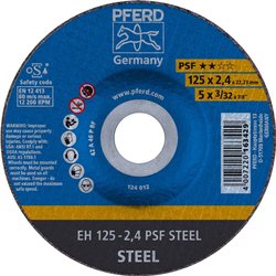 Tarcza tnąca wygięta PFERD PSF STEEL 61720222 125 mm 25 szt.