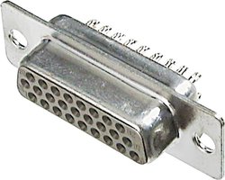 Listwa żeńska D-Sub TRU COMPONENTS TC-A-HDF 44 LL/Z-203 1586463, styki: 44, 1 szt.