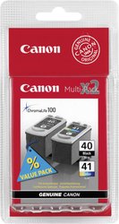 Tusz Canon PG-40 + CL-41, 0615B043, oryginalny, czarny + kolor