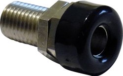 Gniazdo bananowe Schnepp BU 4000, izolowane, O 4 mm, 18.5 mm, 16 A, czarne