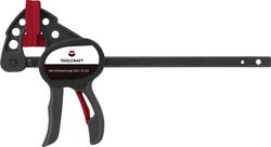 Mini zacisk jednoręczny 100 X 35 mm 250 Nm TOOLCRAFT 1574784 Maksymalna rozpiętość:100 mm Długość produktu: 191 mm Posuw:35 mm