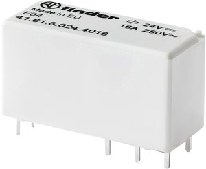 Mały przekaźnik wtykowy/do obwodów drukowanych, seria 41, bistabilny Finder 41.61.6.024.4016 Przekaźnik miniaturowy PCB